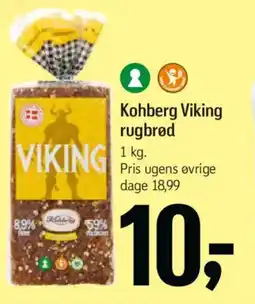 Føtex Kohberg Viking rugbrød tilbud