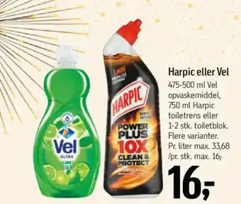 Føtex Harpic eller Vel tilbud