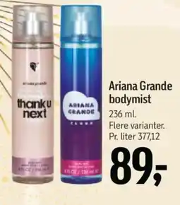Føtex Ariana Grande bodymist tilbud