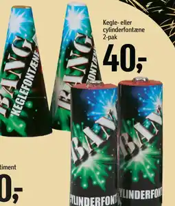 Føtex Kegle- eller cylinderfontæne tilbud