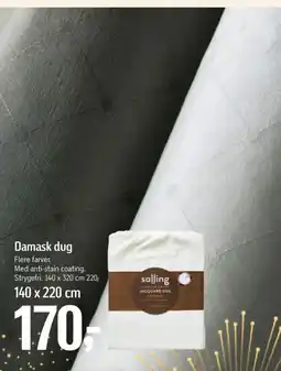 Føtex Damask dug tilbud