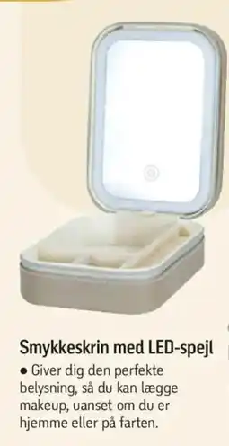 Føtex Smykkeskrin med LED-spejl tilbud