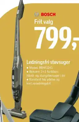 Føtex BOSCH Ledningsfri støvsuger tilbud