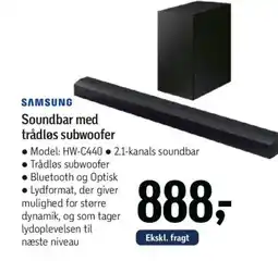 Føtex SAMSUNG Soundbar med trådløs subwoofer tilbud