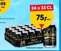 BorderShop Carlsberg Sort Guld 5,8% tilbud