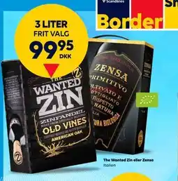 BorderShop The Wanted Zin eller Zensa tilbud