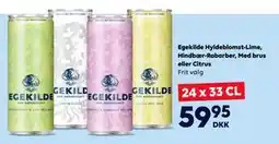 BorderShop Egekilde Hyldeblomst-Lime, Hindbær-Rabarber, Med brus eller Citrus tilbud