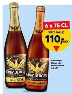 BorderShop Grimbergen Blonde eller Double Ambré 6,5-6,7% tilbud