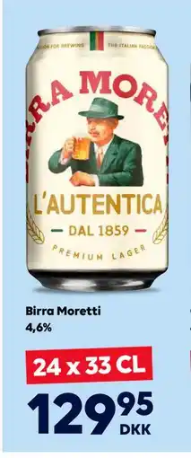 BorderShop Birra Moretti 4,6% tilbud
