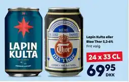 BorderShop Lapin Kulta eller Blaa Thor 5,2-6% tilbud