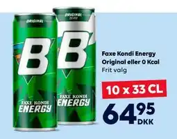 BorderShop Faxe Kondi Energy Original eller 0 Kcal tilbud