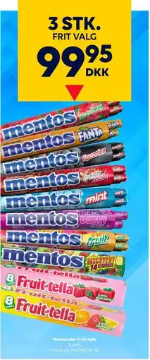 BorderShop Mentos eller Fruit-tella tilbud
