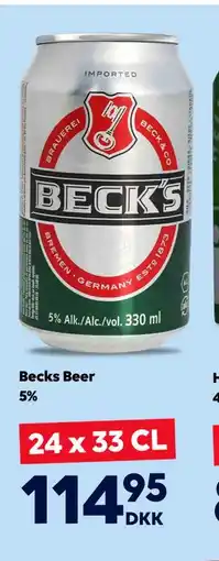 BorderShop Becks Beer 5% tilbud