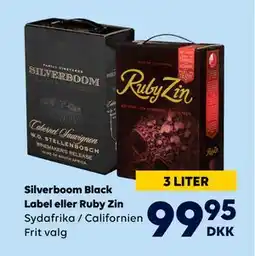 BorderShop Silverboom Black Label eller Ruby Zin tilbud