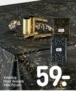 REMA 1000 Voksdug Flere designs 140x250 cm tilbud