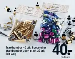 REMA 1000 Trækbomber 40 stk. i pose eller trækbomber uden plast 30 stk. Frit valg tilbud