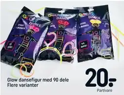 REMA 1000 Glow dansefigur med 90 dele Flere varianter tilbud