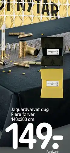REMA 1000 Jaquardvævet dug Flere farver 140x300 cm tilbud