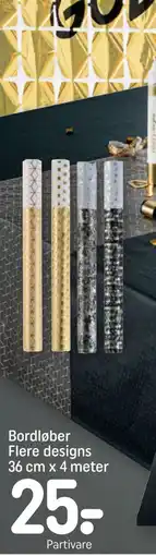 REMA 1000 Bordløber Flere designs 36 cm x 4 meter tilbud
