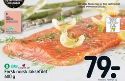 REMA 1000 Fersk norsk laksefilet 600 g tilbud