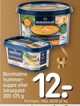REMA 1000 Bornholms hummersuppe eller laksepaté 200-375 g tilbud