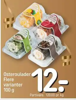 REMA 1000 Osteroulader Flere varianter 100 g tilbud