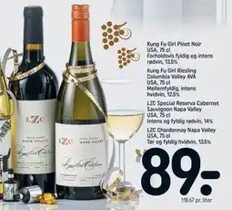 REMA 1000 LZC Chardonnay Napa Valley USA, 75 cl Tør og fyldig hvidvin, 13.5% tilbud