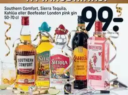 REMA 1000 Southern Comfort, Sierra Tequila, Kahlúa eller Beefeater London pink gin 50-70 cl tilbud