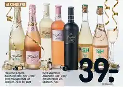 REMA 1000 ISH Espumante Alkoholfri rosé- eller mousserende vin Spanien. 75 cl tilbud