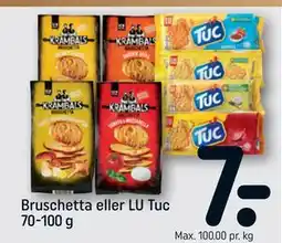 REMA 1000 Bruschetta eller LU Tuc 70-100 g tilbud