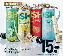 REMA 1000 ISH alkoholfri cocktail 25 cl. Ex. pant tilbud