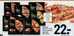 REMA 1000 Modena italiensk pizza Flere varianter Dybfrost 395-440 g tilbud