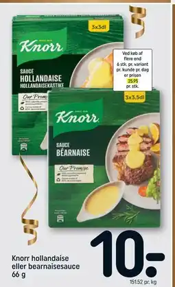 REMA 1000 Knorr hollandaise eller bearnaisesauce 66 g tilbud
