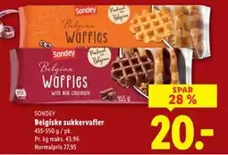 Lidl Belgiske sukkervafler tilbud