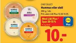 Lidl Hummus eller aioli, App-pris tilbud