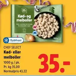 Lidl Kød- eller melboller tilbud