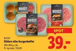 Lidl Sliders eller burgerbøffer tilbud