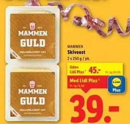 Lidl Skiveost tilbud