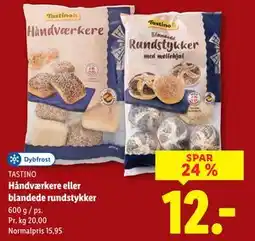 Lidl Håndværkere eller blandede rundstykker tilbud