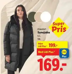 Lidl Dynejakke tilbud