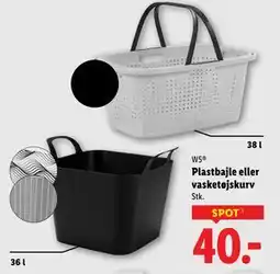 Lidl W5 Plastbajle eller vasketøjskurv tilbud