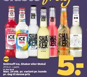 Smirnoff Ice, Shaker eller Mokaï