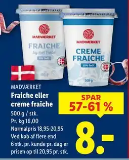 Lidl Fraiche eller creme fraiche tilbud