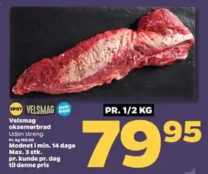 Velsmag oksemørbrad