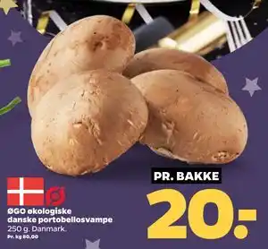 ØGO økologiske danske portobellosvampe