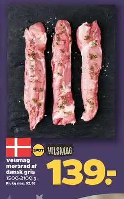 Netto Velsmag mørbrad af dansk gris tilbud