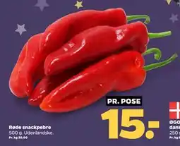 Netto Røde snackpebre tilbud