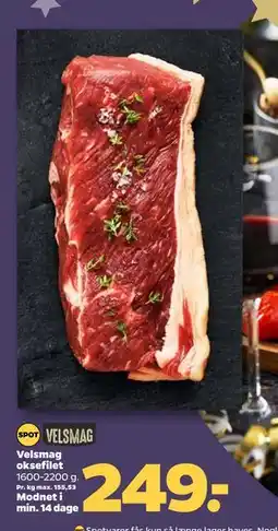 Netto Velsmag oksefilet tilbud