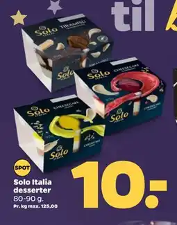 Netto Solo Italia desserter tilbud