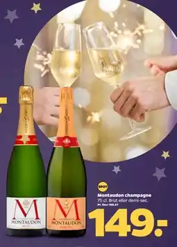Netto Montaudon champagne tilbud